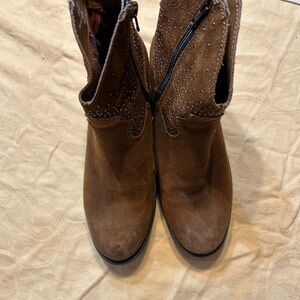 boc Chestnut Ankle Booties with Studded Detail